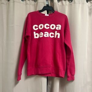 Hot Pink Cocoa Beach Crewneck